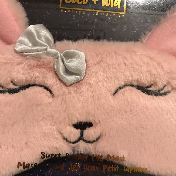 Coco & Lola Sweet Bunny Sleeping Eye Mask Pink - Picture 2 of 8